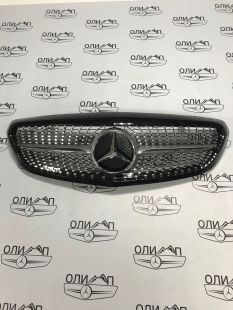 Решетка радиатора ДАЙМОНД на Mercedes W205 классик Решетка радиатора ДАЙМОНД на Mercedes W205 классик